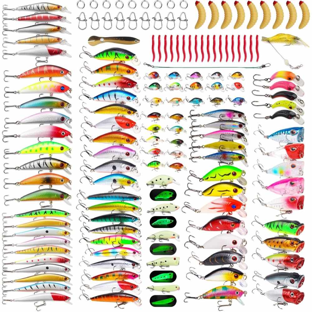 Artificial Baits Kit, 150 Pieces
